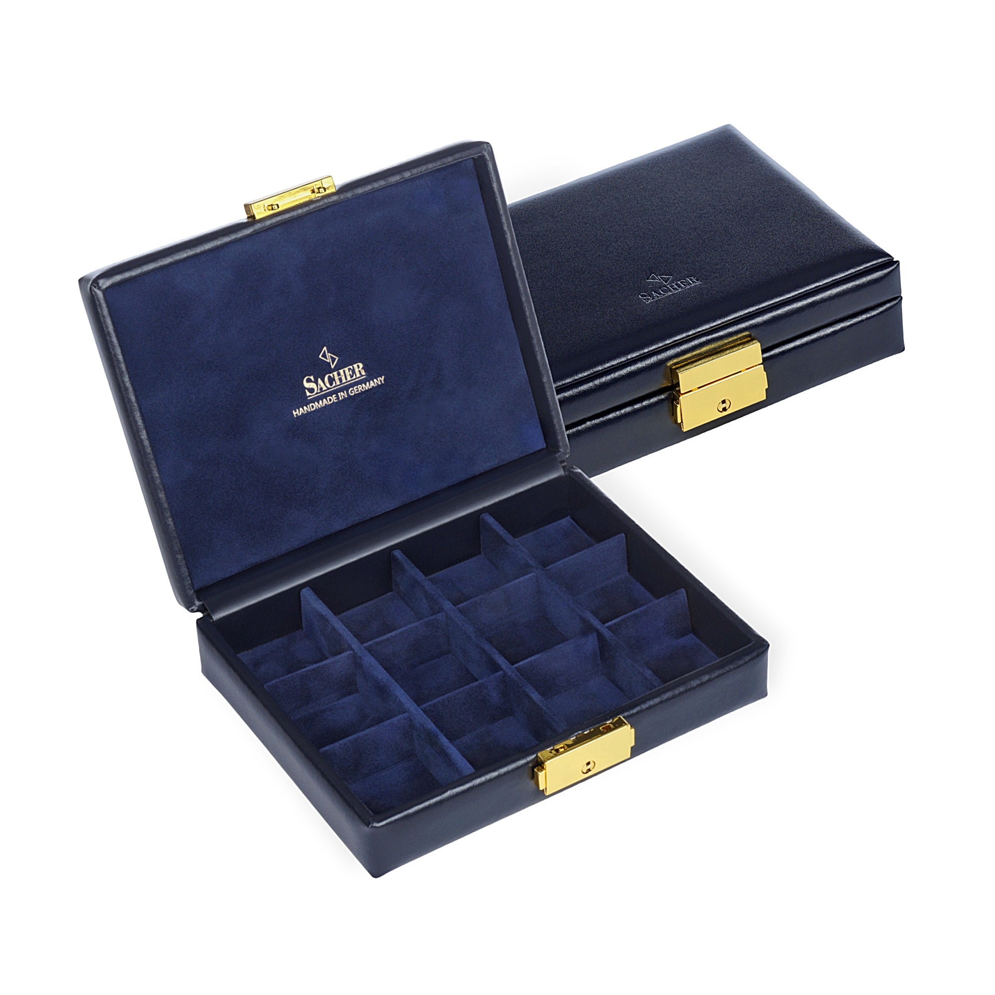 1846 navy (leather) box Offizieller acuro SACHER / Manufaktur Store – |