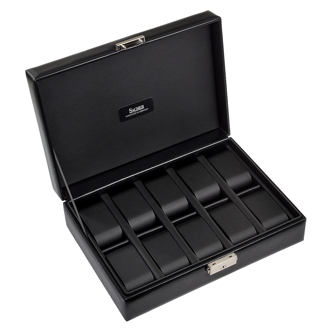 SACHER watches / for black – | exclusive Offizieller 10 Manufaktur case (leather) black 1846 Store
